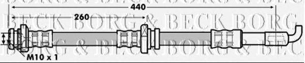 Тормозной шланг BORG & BECK BBH7081