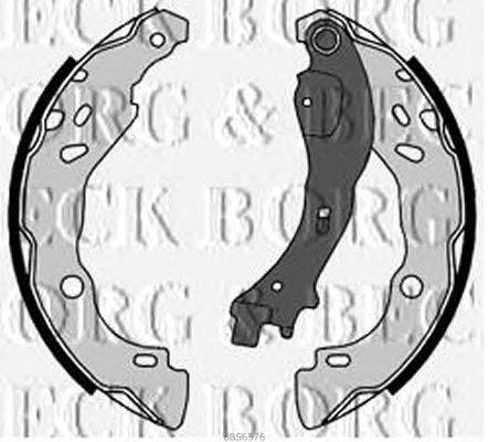 Комплект тормозных колодок BORG & BECK BBS6376