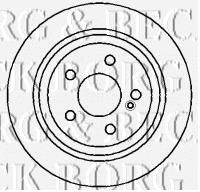 Тормозной диск BORG & BECK BBD4353