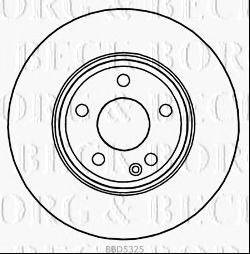 Тормозной диск BORG & BECK BBD5325