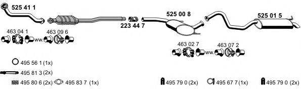 Система выпуска ОГ ERNST 100389
