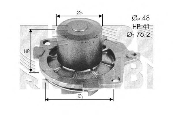 Водяной насос CALIBER WPC372