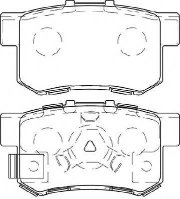 Комплект тормозных колодок, дисковый тормоз WAGNER 24434