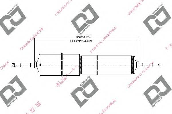 Амортизатор DJ PARTS DS2227GT