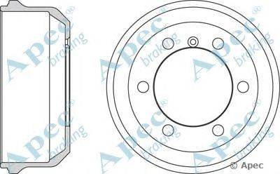 Тормозной барабан APEC braking DRM9909