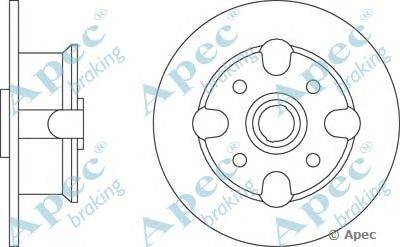 Тормозной диск APEC braking DSK113