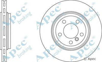 Тормозной диск APEC braking DSK2080