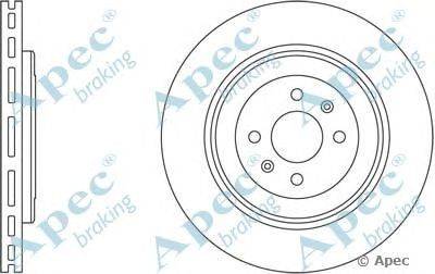 Тормозной диск APEC braking DSK2343