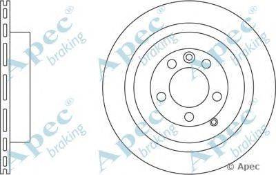 Тормозной диск APEC braking DSK2374