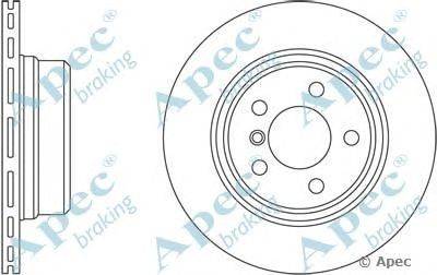Тормозной диск APEC braking DSK2462