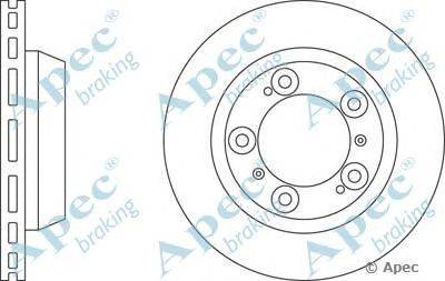 Тормозной диск APEC braking DSK2503