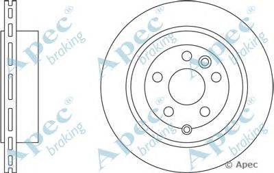 Тормозной диск APEC braking DSK2521