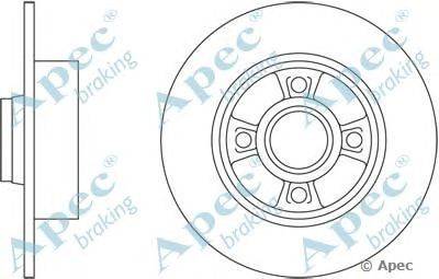 Тормозной диск APEC braking DSK2550