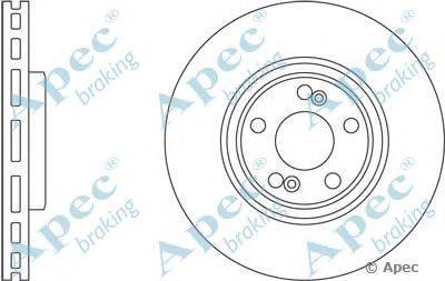 Тормозной диск APEC braking DSK2590