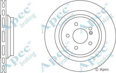 Тормозной диск APEC braking DSK2704