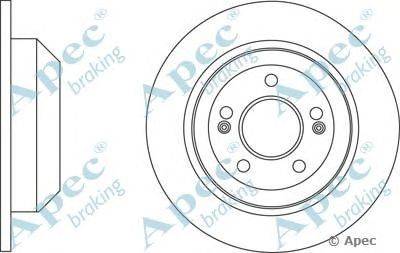 Тормозной диск APEC braking DSK2764