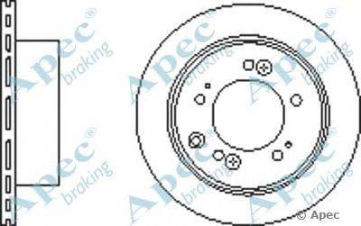 Тормозной диск APEC braking DSK2784