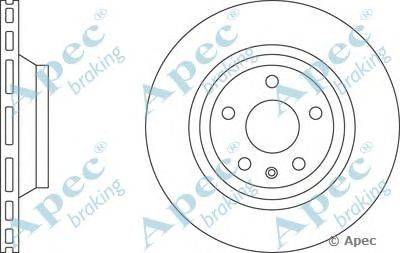 Тормозной диск APEC braking DSK2809