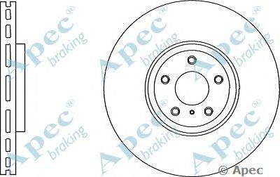 Тормозной диск APEC braking DSK2833