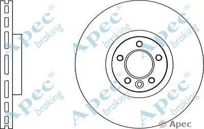 Тормозной диск APEC braking DSK2835