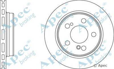 Тормозной диск APEC braking DSK317