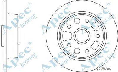 Тормозной диск APEC braking DSK725