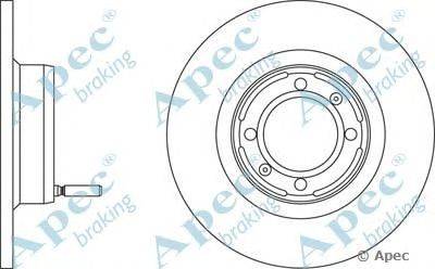 Тормозной диск APEC braking DSK757