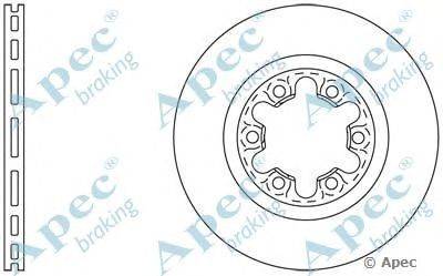 Тормозной диск APEC braking DSK763