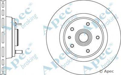 Тормозной диск APEC braking DSK956