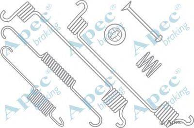 Комплектующие, тормозная колодка APEC braking KIT787
