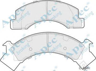 Комплект тормозных колодок, дисковый тормоз APEC braking PAD1054