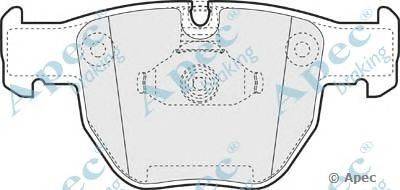 Комплект тормозных колодок, дисковый тормоз APEC braking PAD1325