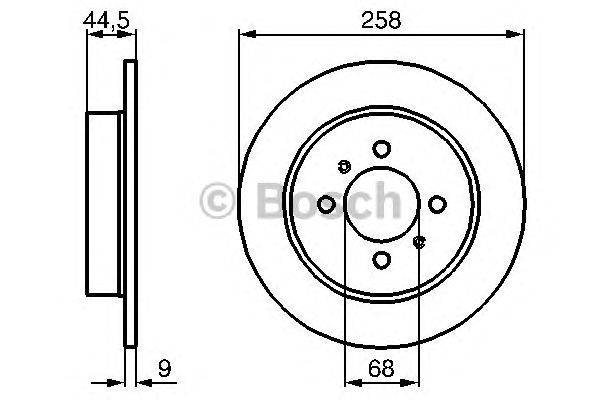 Тормозной диск BOSCH 0 986 478 836