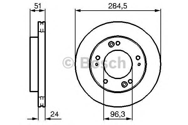 Тормозной диск BOSCH 0986479127