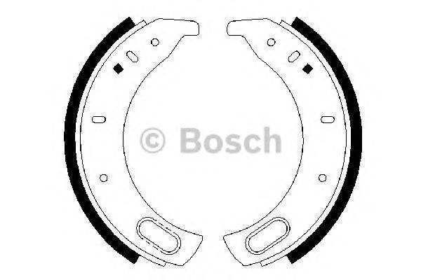 Комплект тормозных колодок BOSCH BS709