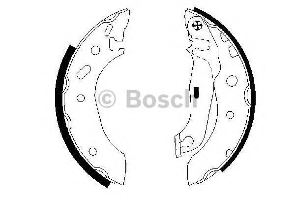 Комплект тормозных колодок BOSCH BS838