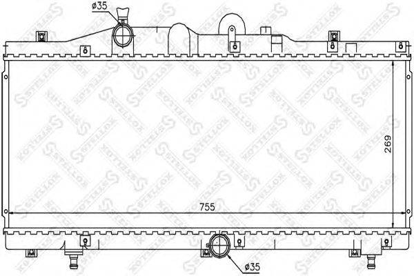 Радиатор, охлаждение двигателя STELLOX 10-25691-SX