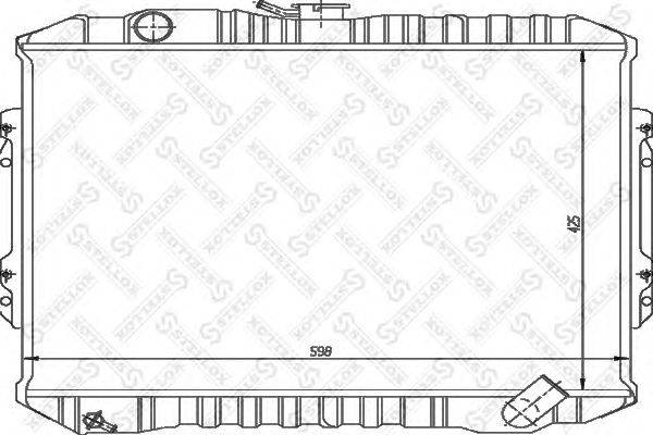 Радиатор, охлаждение двигателя STELLOX 10-25951-SX