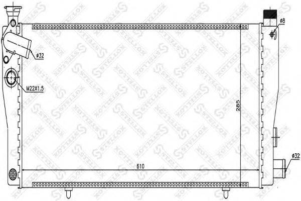 Радиатор, охлаждение двигателя STELLOX 10-26138-SX