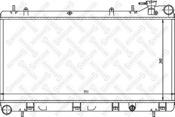 Радиатор, охлаждение двигателя STELLOX 10-26263-SX
