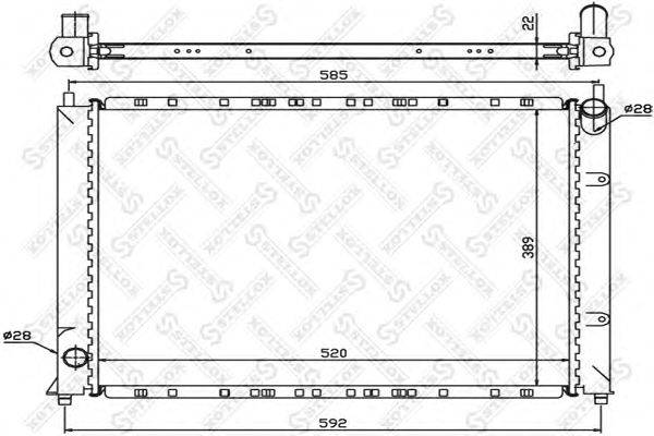 Радиатор, охлаждение двигателя STELLOX 10-26281-SX