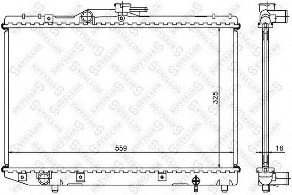 Радиатор, охлаждение двигателя STELLOX 10-26381-SX