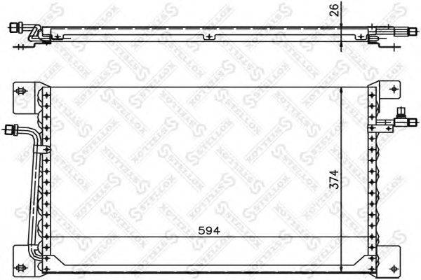 Конденсатор, кондиционер STELLOX 10-45294-SX