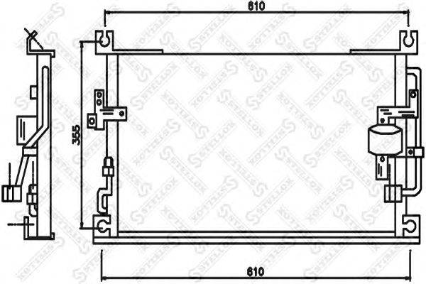 Конденсатор, кондиционер STELLOX 10-45604-SX