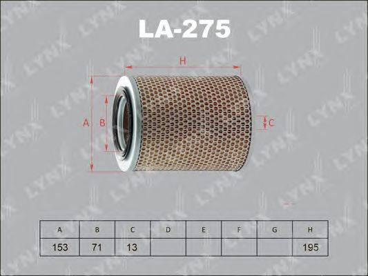 Воздушный фильтр LYNXauto LA-275