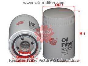 Масляный фильтр SAKURA  Automotive C-6202