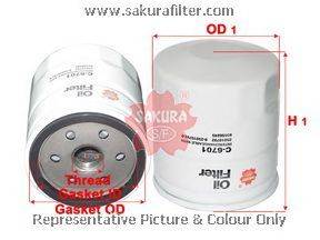 Масляный фильтр SAKURA  Automotive C-6701