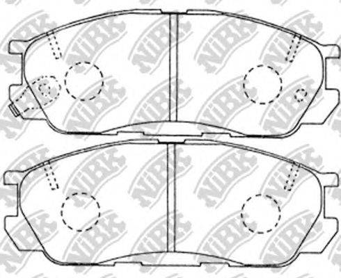 Комплект тормозных колодок, дисковый тормоз NiBK PN5294