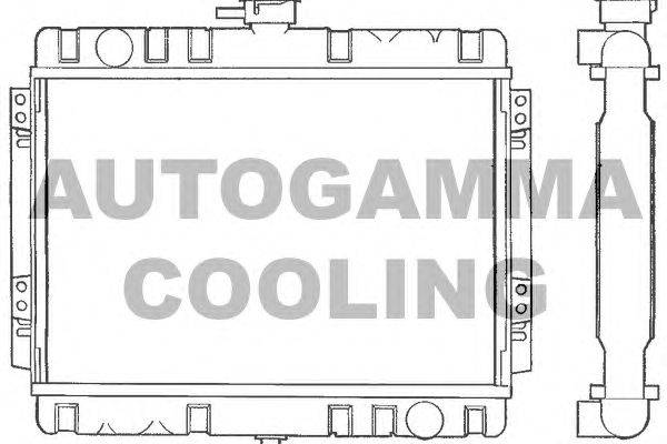 Радиатор, охлаждение двигателя AUTOGAMMA 100321