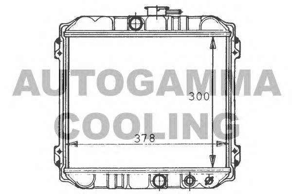 Радиатор, охлаждение двигателя AUTOGAMMA 100409